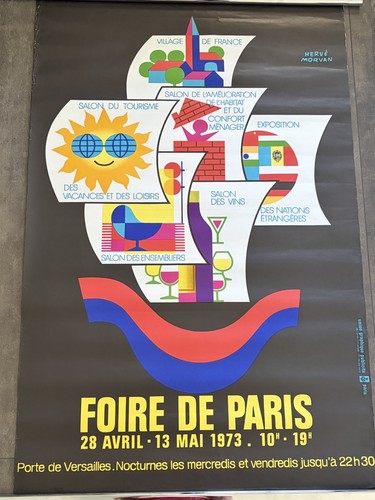 1973 foire paris poster - 1973,
